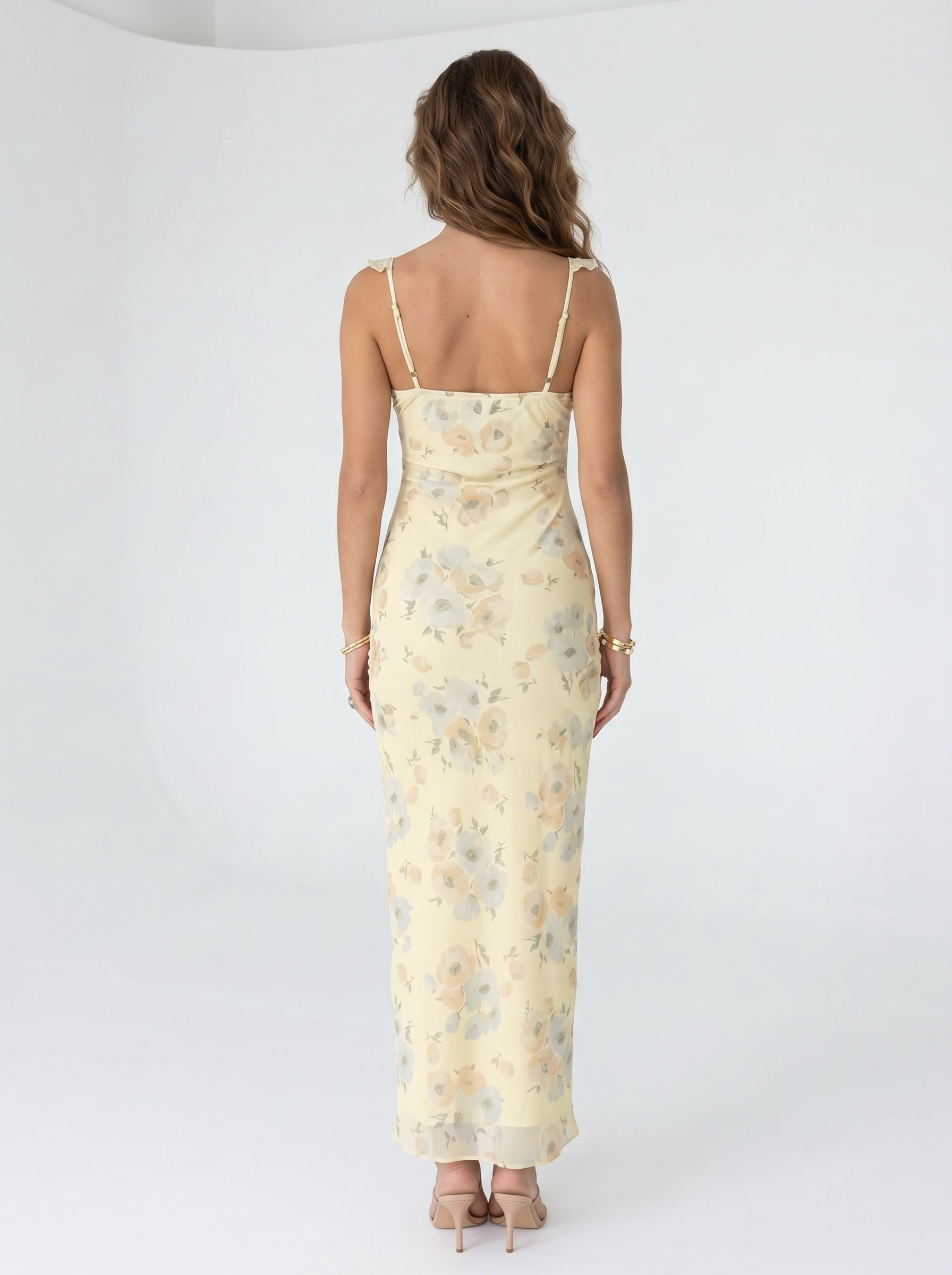 Soleil Floral Plunge Maxi Dress