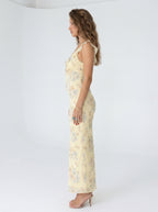 Soleil Floral Plunge Maxi Dress