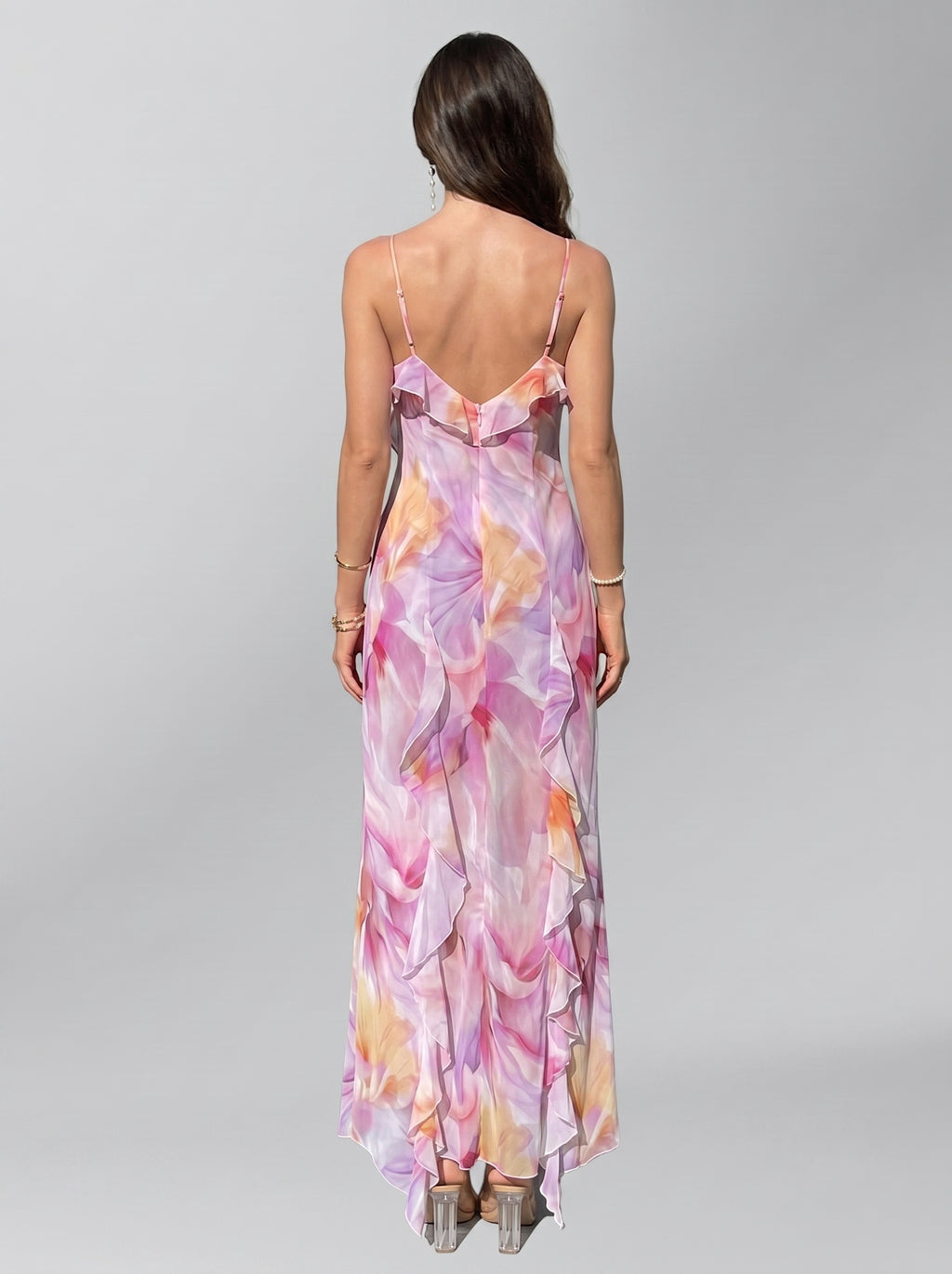 Floral Ruffle Maxi Dress