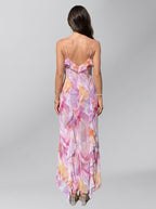 Floral Ruffle Maxi Dress