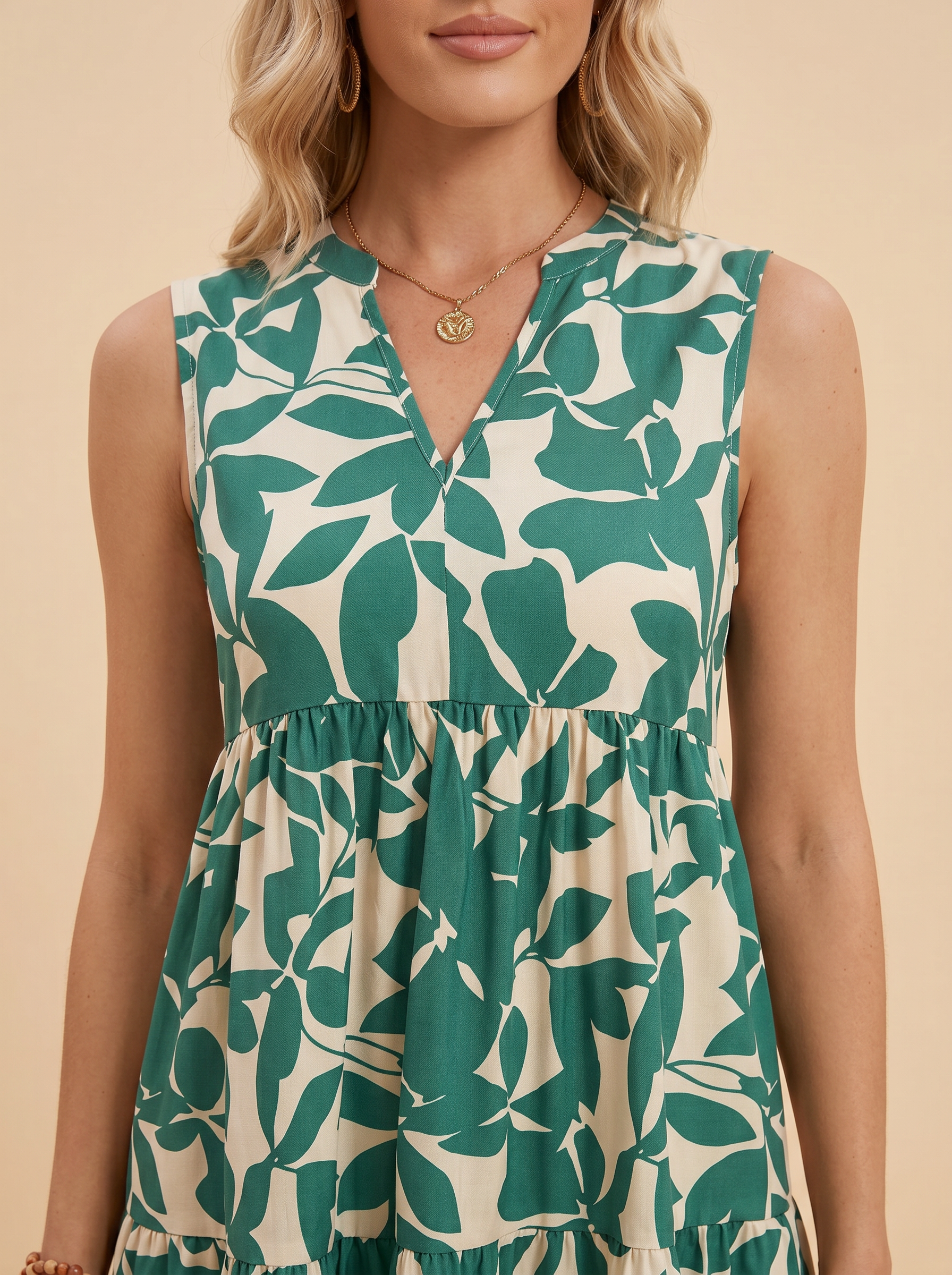 V-Neck Floral Sundress